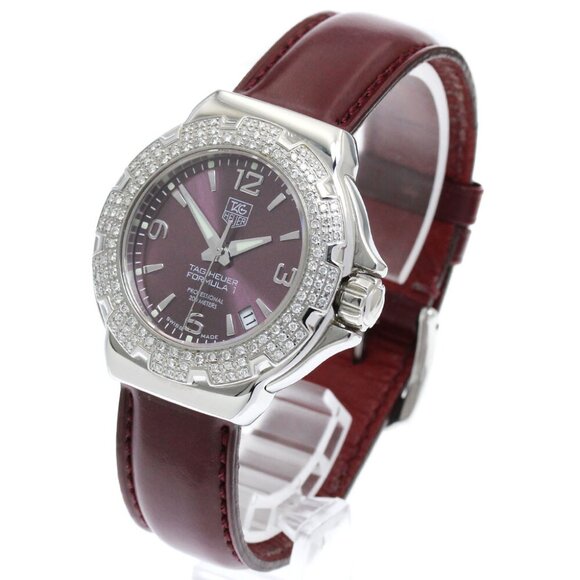 TAG HEUER Formula 1 WAC1219 date diamond bezel purple Dial Quartz Ladies_882594 - Picture 2 of 6